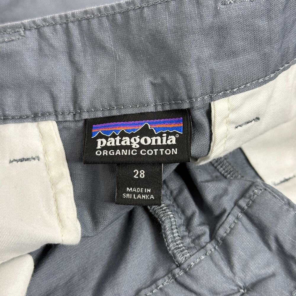 Patagonia Shorts Mens 28 Gray Chino Organic Cotton Hemp Canvas Summer 7.5"